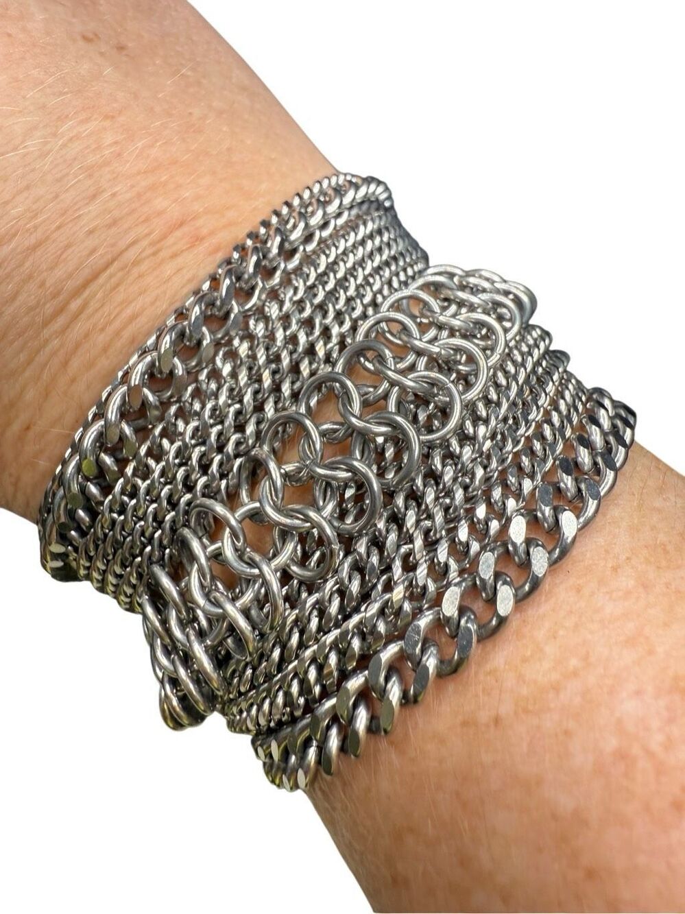 Boutique Handmade Chain Silver Bracelet